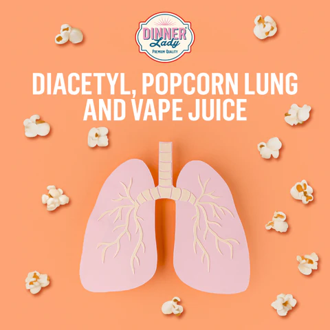 Diacetyl ryzyko vape, związki maślane e-liquid ostrzeżenie, popcornowe płuca symbol - A Kernel of Truth: Diacetyl, Popcorn Lung and E-Liquids – Dinner Lady