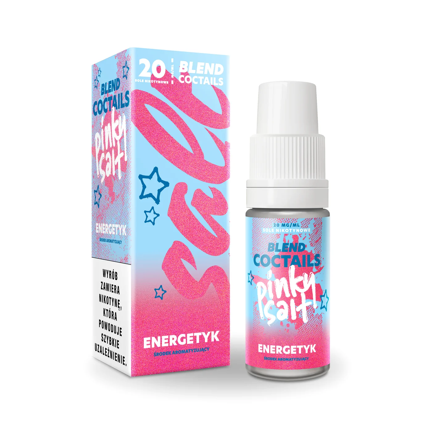 popularne smaki e-papierosów, energetyk vape, koktajl e-liquid składniki chemiczne - Liquid Pinky Vape Salt Energetyk – Juka Akcesoria Tytoniowe