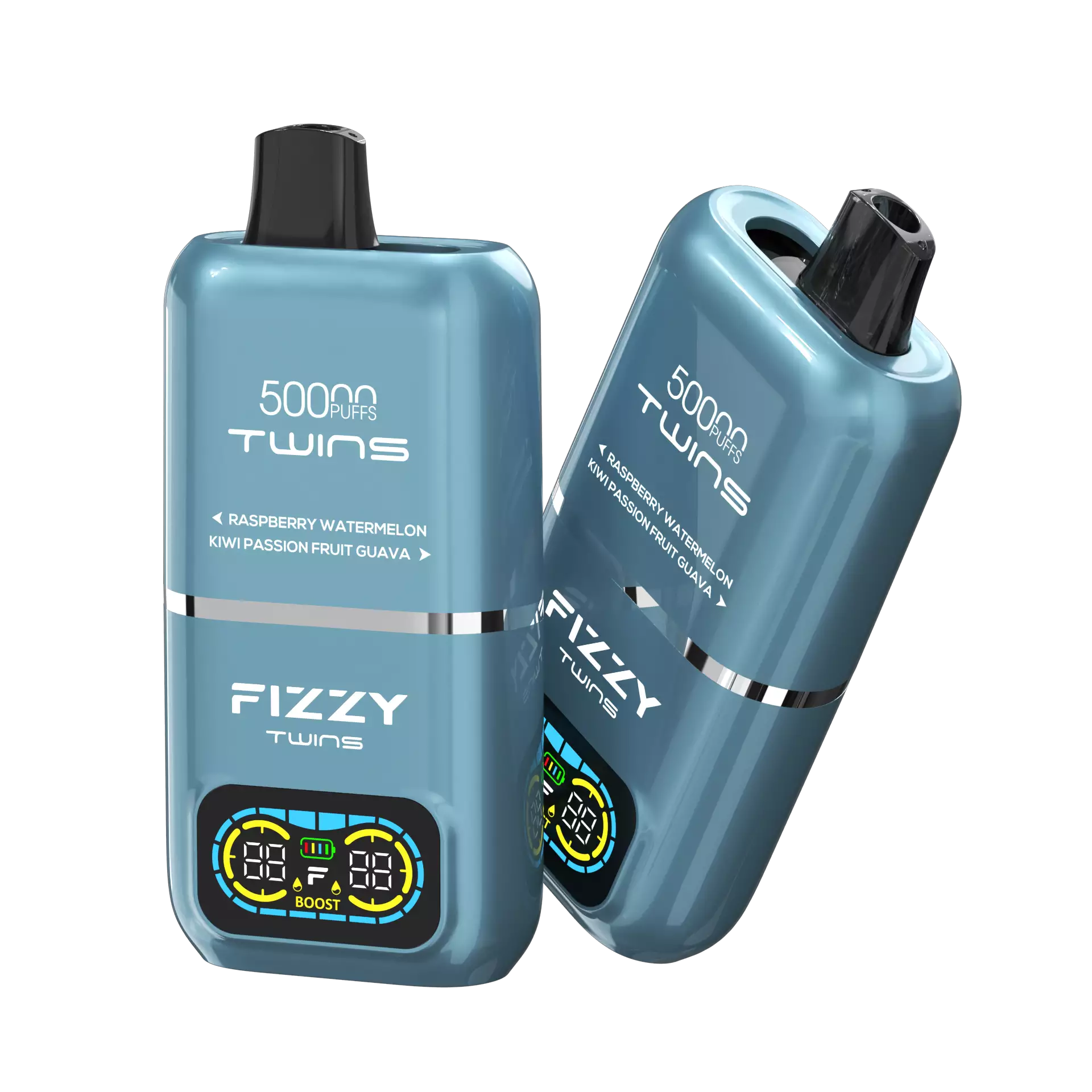 grupa przyjaciół vapujących, Fizzy Twins na weekendowym wypadzie, e-papieros w scenie towarzyskiej, vaping na imprezie - Fizzy Twins 50000 Puffs Dual Flavor Tank Jednorazowe Vape - VapeXYZ