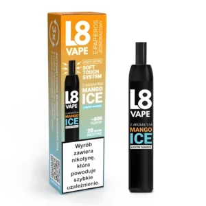 L8 vape 800 puffs widziany z góry.