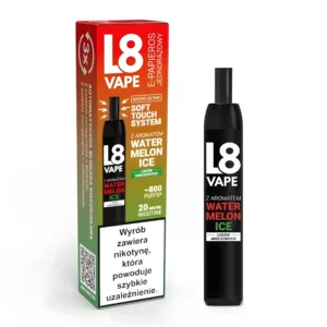 Zbliżenie na ustnik L8 vape 800 puffs.