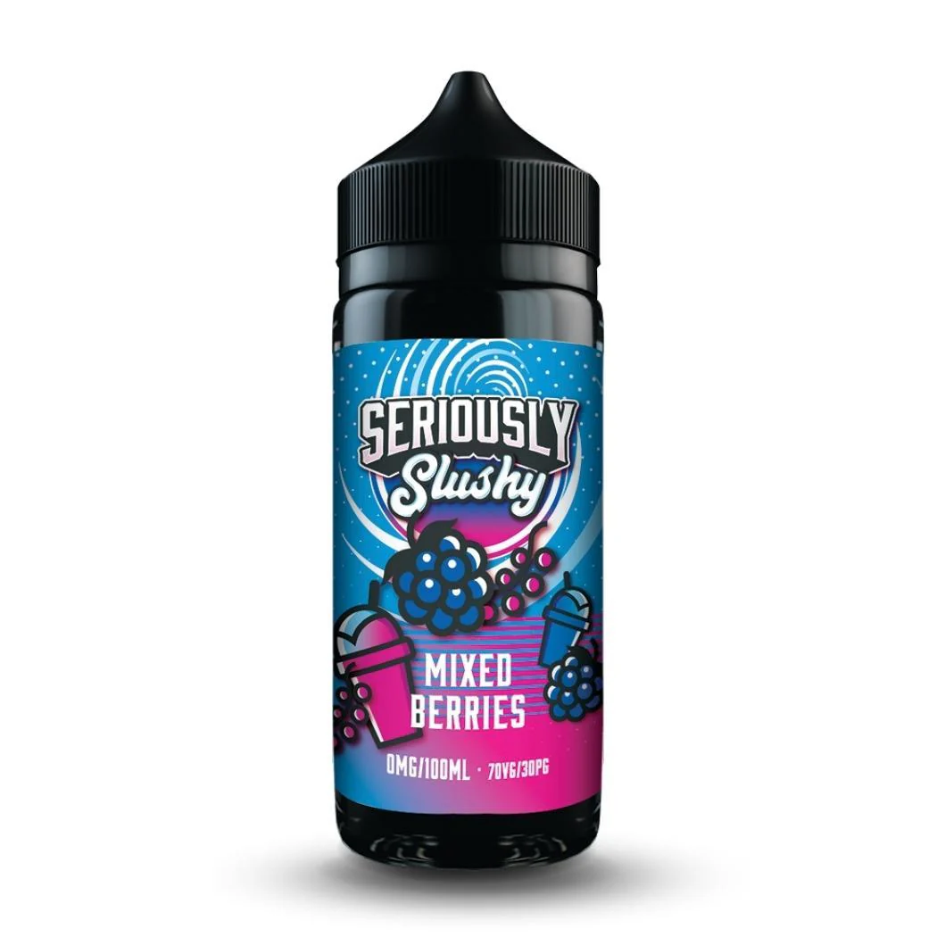 liquid mixed berries, e-papieros smak mieszane jagody, świeże owoce do liquidu - Mixed Berries 100ml Shortfill by Seriosuly Slushy - Vape Direct