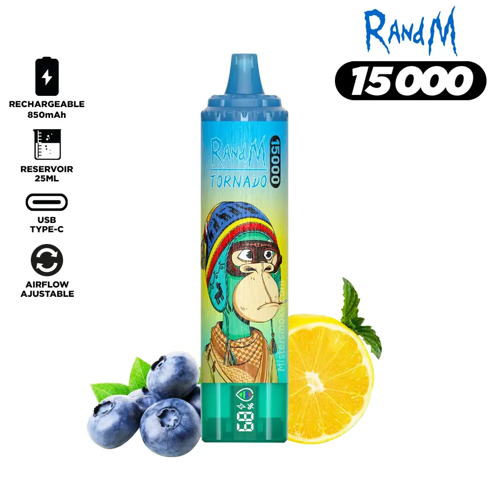 RandM Tornado 15000 w kieszeni, poręczny e-papieros, jednorazówka 15k w dłoni, mobilność vape - RandM Tornado 15000 Puffs 0% 2% 3% 5% Nikotyna luzem Kup ...