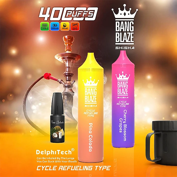 skrajna słodycz Bang Blaze 40K, uszkodzona grzałka e-papierosa, wpływ sukralozy na vape - Bang Blaze 40K Wkładany Vape | 40 000 zaciągnięć | Pojemność 40 ml ...