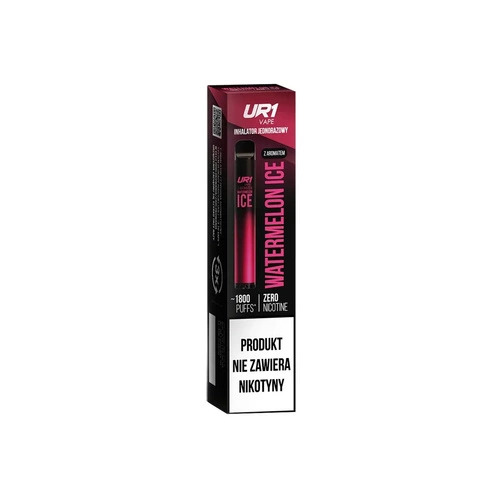 Ur1 Vape 800 Puffs, intuicyjny e-papieros, prosty vape dla seniorów, łatwy w użyciu e-papieros, VapePrime Ur1 - E-Papieros Jednorazowy UR1 Vape 800 puffs Watermelon Ice 20mg ...