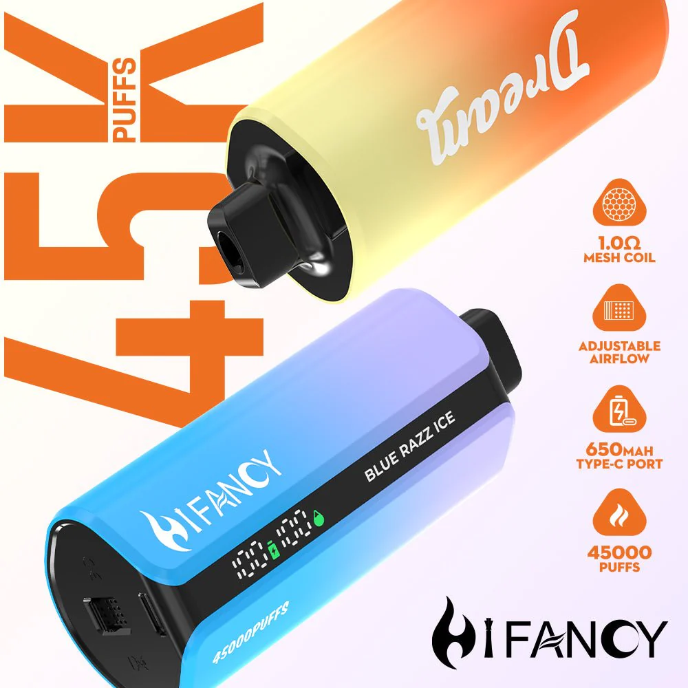 Hifancy Dream 45000 e-papieros, luksusowy design vape, smart LED screen e-papieros, nowoczesny gadżet vaping - EU Warehouse HIFANCY DREAM 45000 Puffs Disposable Vape Wholesale ...