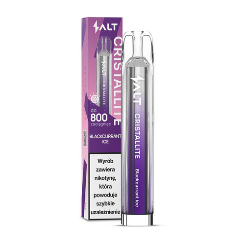 Chłodzenie Ice vape, efekt mrożenia e-papierosa, chłodzik jednorazówki, Xcor chłodny smak - E-papieros Jednorazowy CRISTALLITE Blackcurrant Ice 20 mg | Pro ...