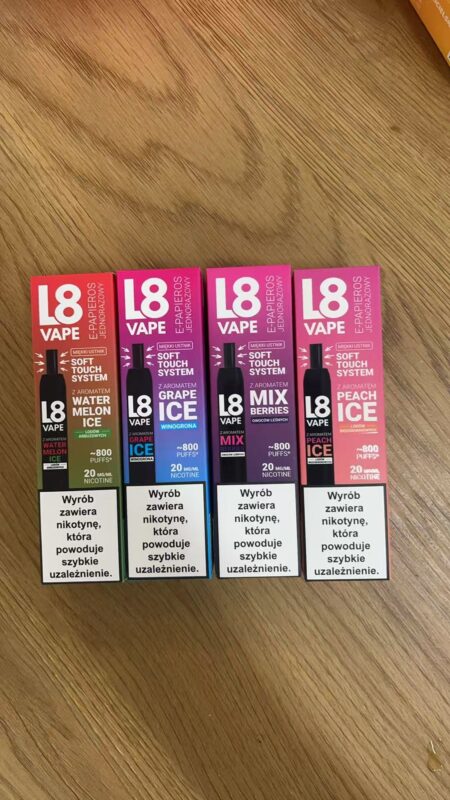 L8 Vape 800 Puffs,jednorazowy e-papieros,autentyczny smak vape,inżynieria smaku,vaping minimalizm