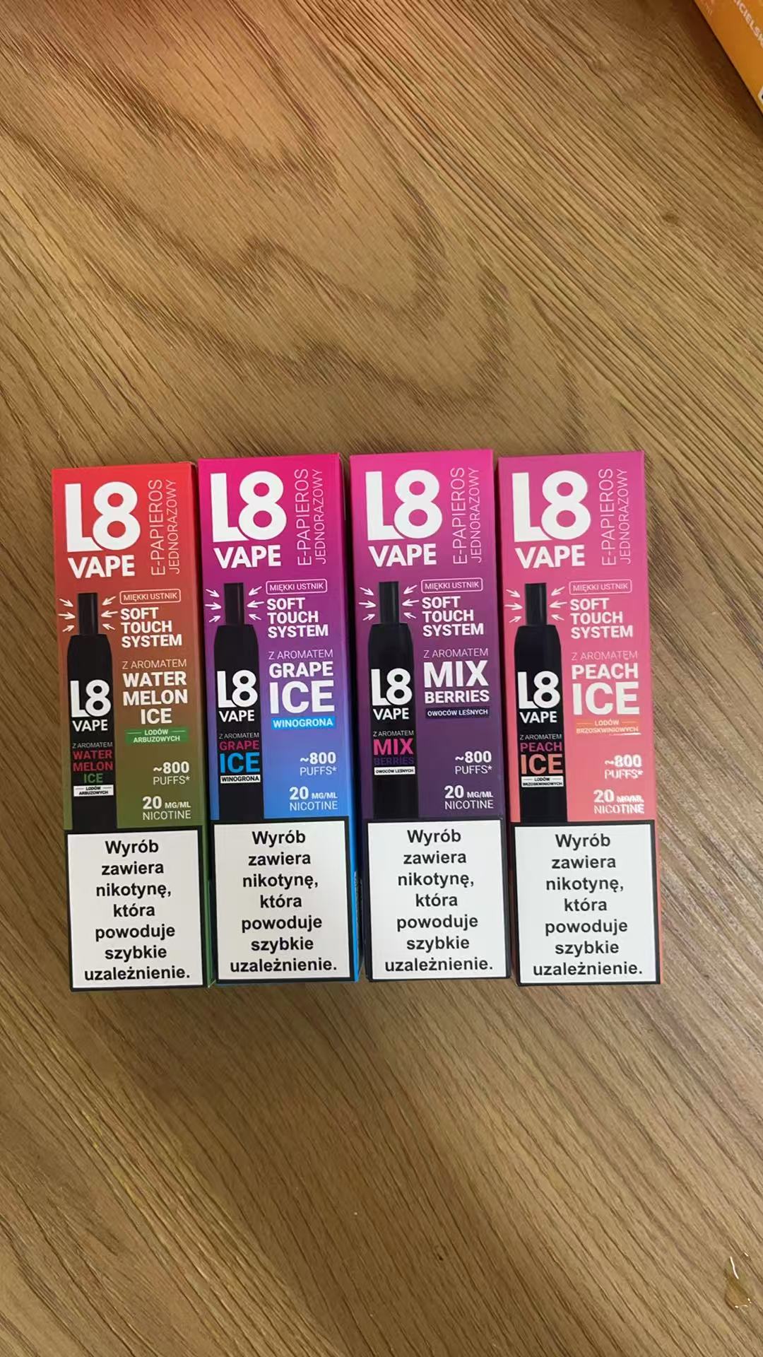 L8 Vape 800 Puffs,jednorazowy e-papieros,autentyczny smak vape,inżynieria smaku,vaping minimalizm