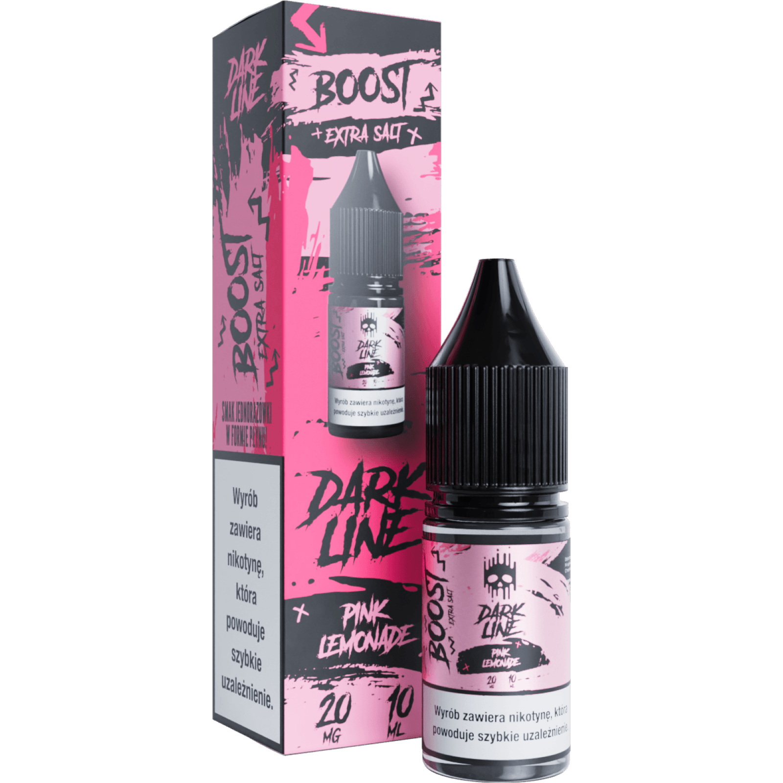 booster smaku e-liquidu, dodawanie aromatów do vape, warstwowe smaki e-papierosa - Liquid Dark Line Boost Salt 10ml Pink Lemonade 20mg - e-papierosy.pl
