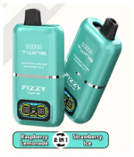 Wiele urządzeń FIZZY TWINS DWUSMAKOWE 50000 PUFFS w różnych smakach.