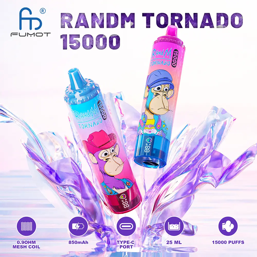 Porównanie e-papierosów RandM 15000, jednorazówki vape vs konkurencja, zestawienie e-papierosów, pojedynek gigantów vape - Fumot RandM Tornado 15000 Puffs vs Poco SL 15000 Puffs Disposable ...
