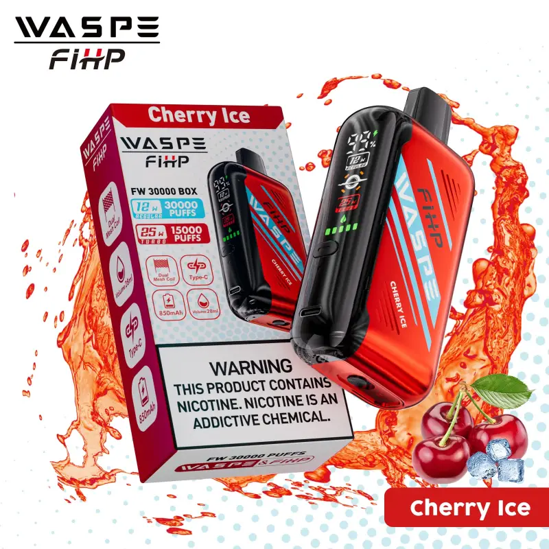 Zakupy hurtowe e-papierosów, bulk buy vape, duża ilość produktów vape w koszyku, wspólne zamawianie vape - Waspe 30000 Puffs | 28 ml, 850 mAh, podwójna siatka, jednorazowy ...