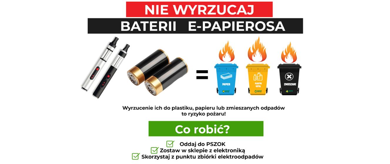 problem ekologiczny e-papierosów, wyrzucane baterie vape, stos zużytych e-papierosów, śmieci elektroniczne - Bomba w śmietniku - jak elektroodpady stają się tykającym ...