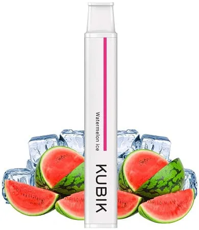 Watermelon Ice vape, e-papieros smak arbuz z lodem, soczysty arbuz lód parowanie - Arbuz Lodowy Watermelon Ice Kubik 20mg Nikotyna 600 Puff E ...