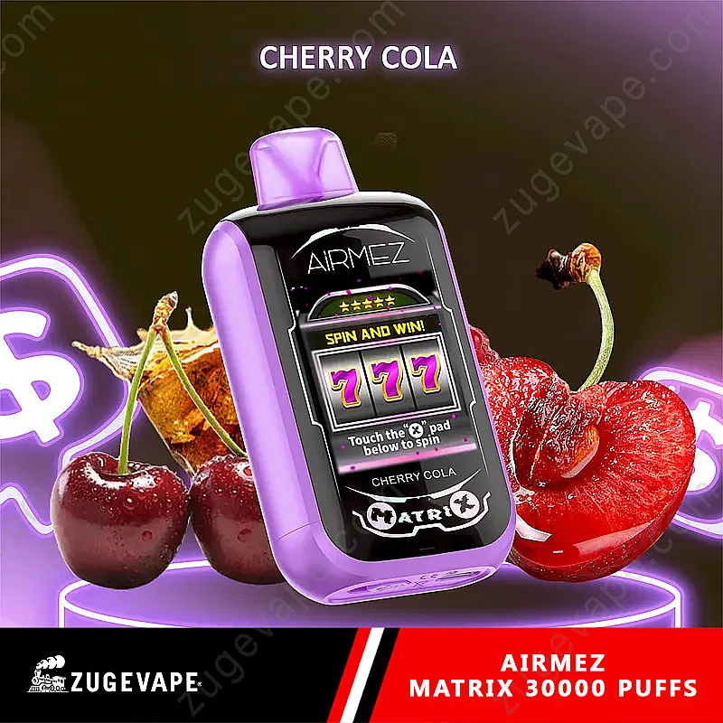 Airmez Matrix Pro 30000, e-papieros z ekranem LCD, technologiczny vape, smart e-papieros, Airmez ekran dotykowy - Airmez Matrix Pro 30000 Puffs – Touch Pad 30k Vape (EU Warehouse ...