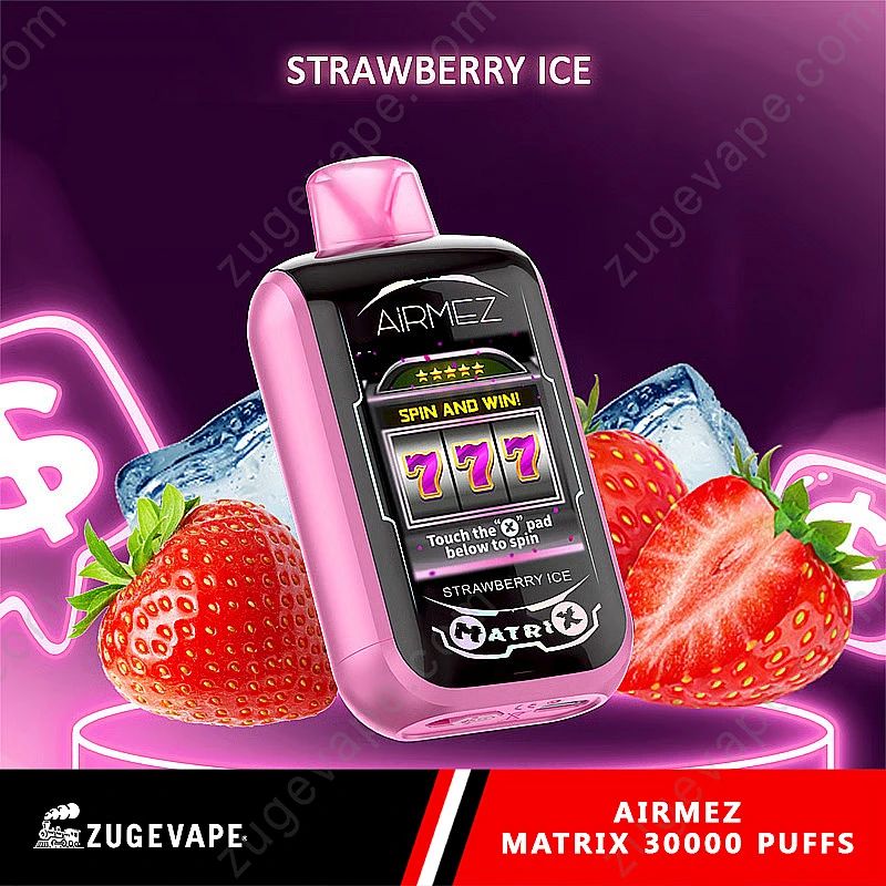 Airmez Matrix Pro 30000 Puffs,jednorazowy e-papieros z ekranem,vape z trybami mocy,gdzie kupić Airmez Matrix,recenzja Airmez Matrix Pro