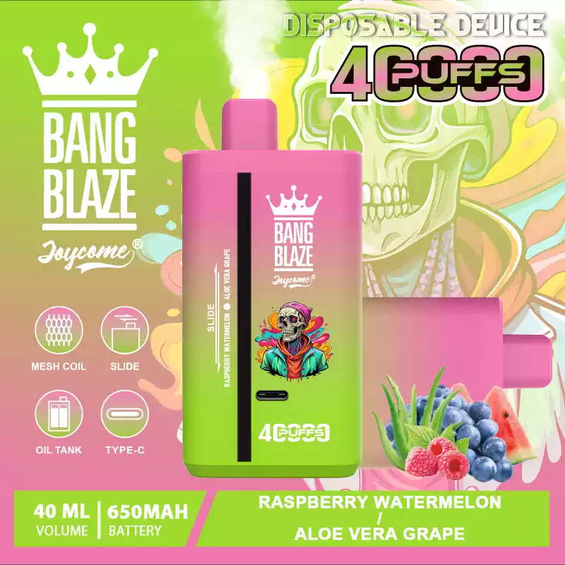 Bang Blaze 40000 Puffs, Cherry Coke vape, dual flavor e-papieros, e-papieros wiśniowa cola - BANG BLAZE 40000 Puffs 40K Podwójny Smak DSK041 Jednorazowa ...