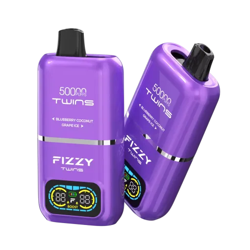 Fizzy Twins 50000 porównanie 60 jednorazówek, ekonomiczny e-papieros, duża pojemność vape, oszczędność finansowa vaping - Fizzy Twins 50000 Puffs Dual Flavor Tank Jednorazowe Vape - VapeXYZ