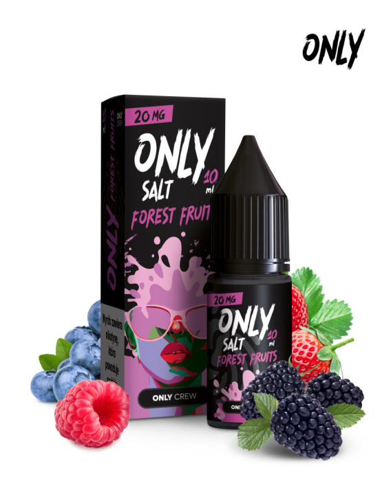 Naturalne ekstrakty vape, świeże owoce e-papieros, wysokiej jakości składniki liquidu, autentyczny smak vape - Liquid Only Salt 10ml - Forest Fruits 20mg