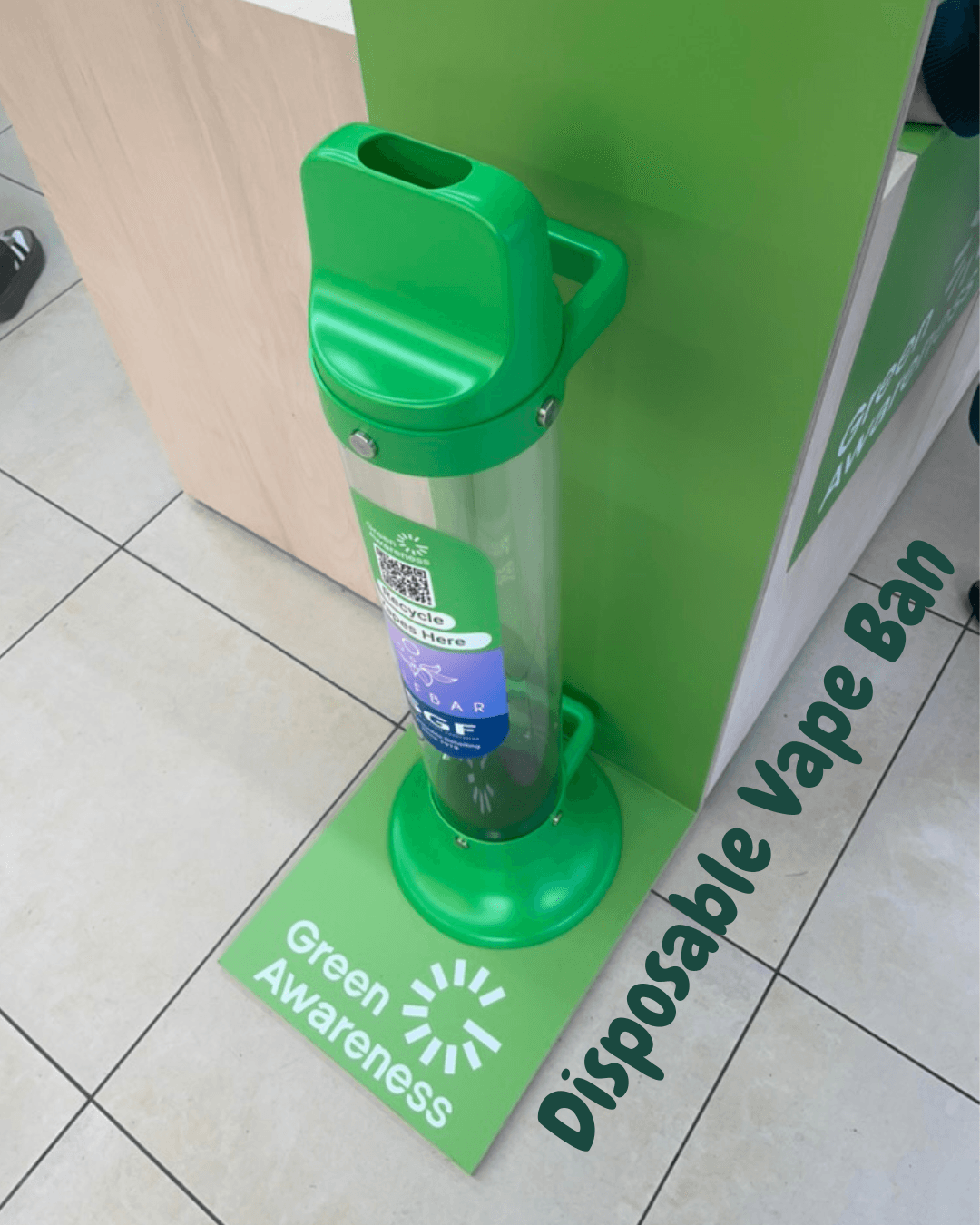 Eco-friendly vaping, sustainable vape practices, reducing e-waste concept, green disposable vapes - Welcoming the Disposable Vape Ban : Arran Eco Savvy Community