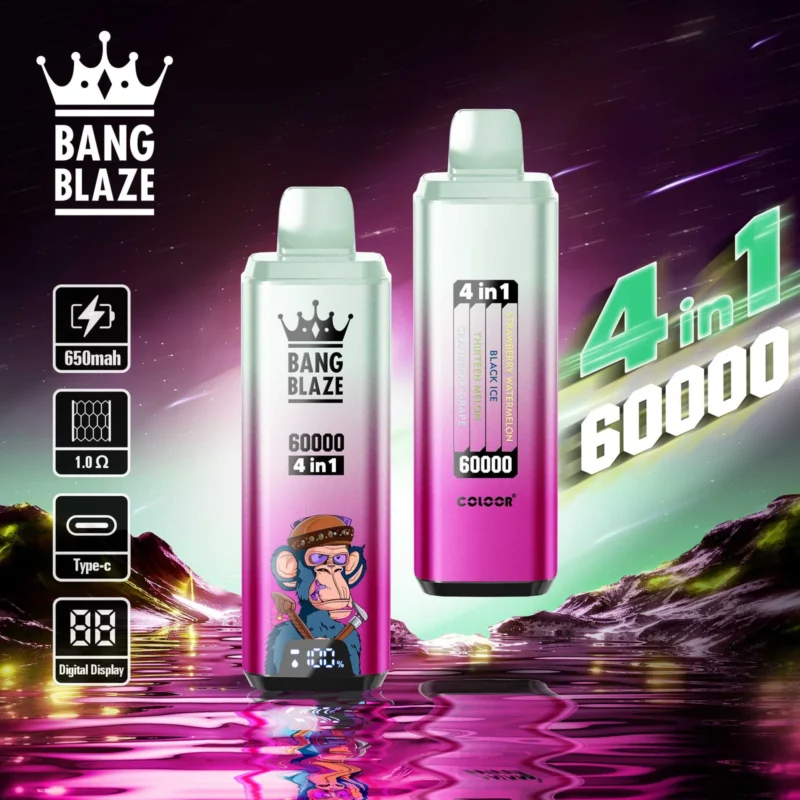 Bang Blaze 40000,Cherry Coke vape,Blueberry Ice vape,e-papieros jednorazowy,dual flavor vape,recenzja e-papierosa,smaki vape,vape prime,koszt vape,technologia vape