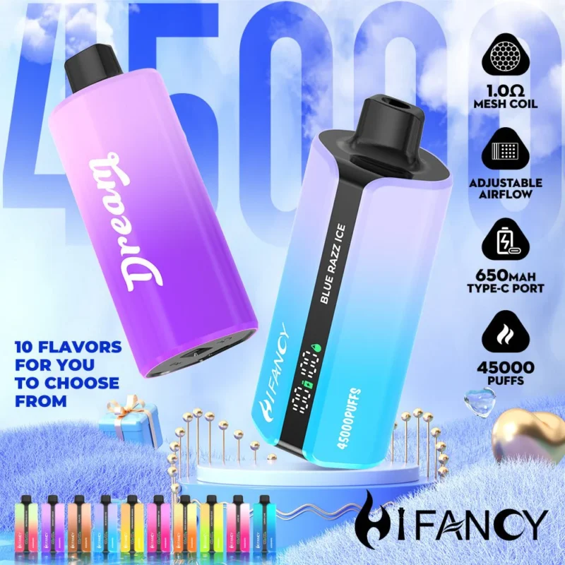 Hifancy Dream 45000,smaki Hifancy,najlepsze smaki vape,jednorazówki ranking,e-papierosy smaki