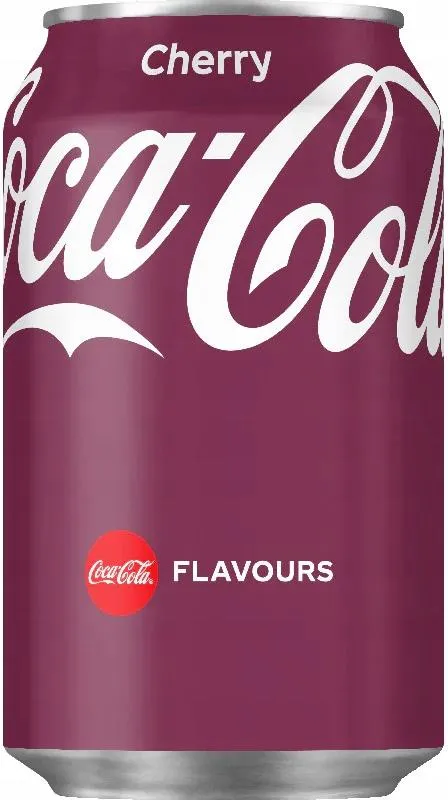 Cherry Coke puszka na słońcu, letnie orzeźwienie, nostalgia wiśniowej coli, wspomnienia smaku, letni vibe - Coca-Cola Cherry 330ml Niemiecka Wersja Wyjątkowy Smak Wiśniowej ...