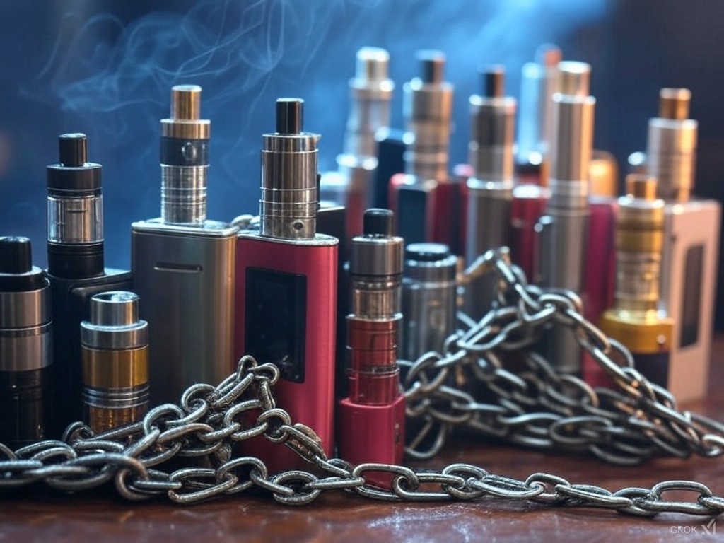 chain vaping, intensywne wapowanie, osoba zaciągająca się e-papierosem bez przerwy, szybkie zaciągnięcia vape - What is chain vaping? - Container News