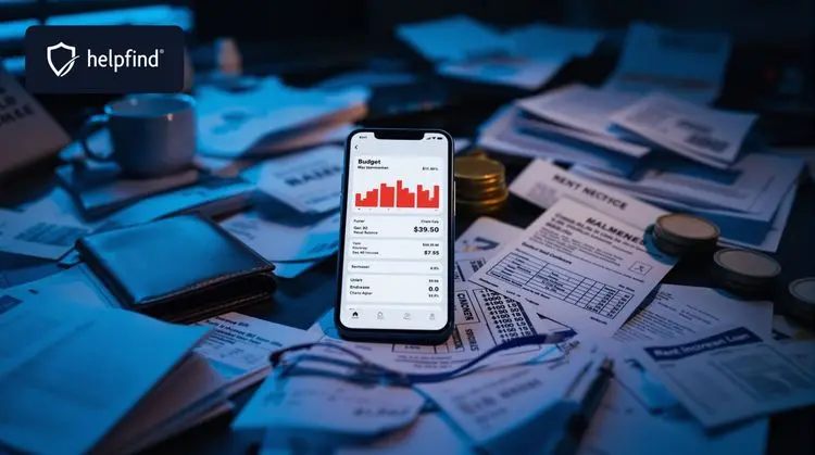 zmartwiona osoba patrzy na saldo bankowe, pusta aplikacja bankowa smartfon, stres finansowy - Finansowy stres pokolenia Z i jak ChatGPT pomaga w jego redukcji