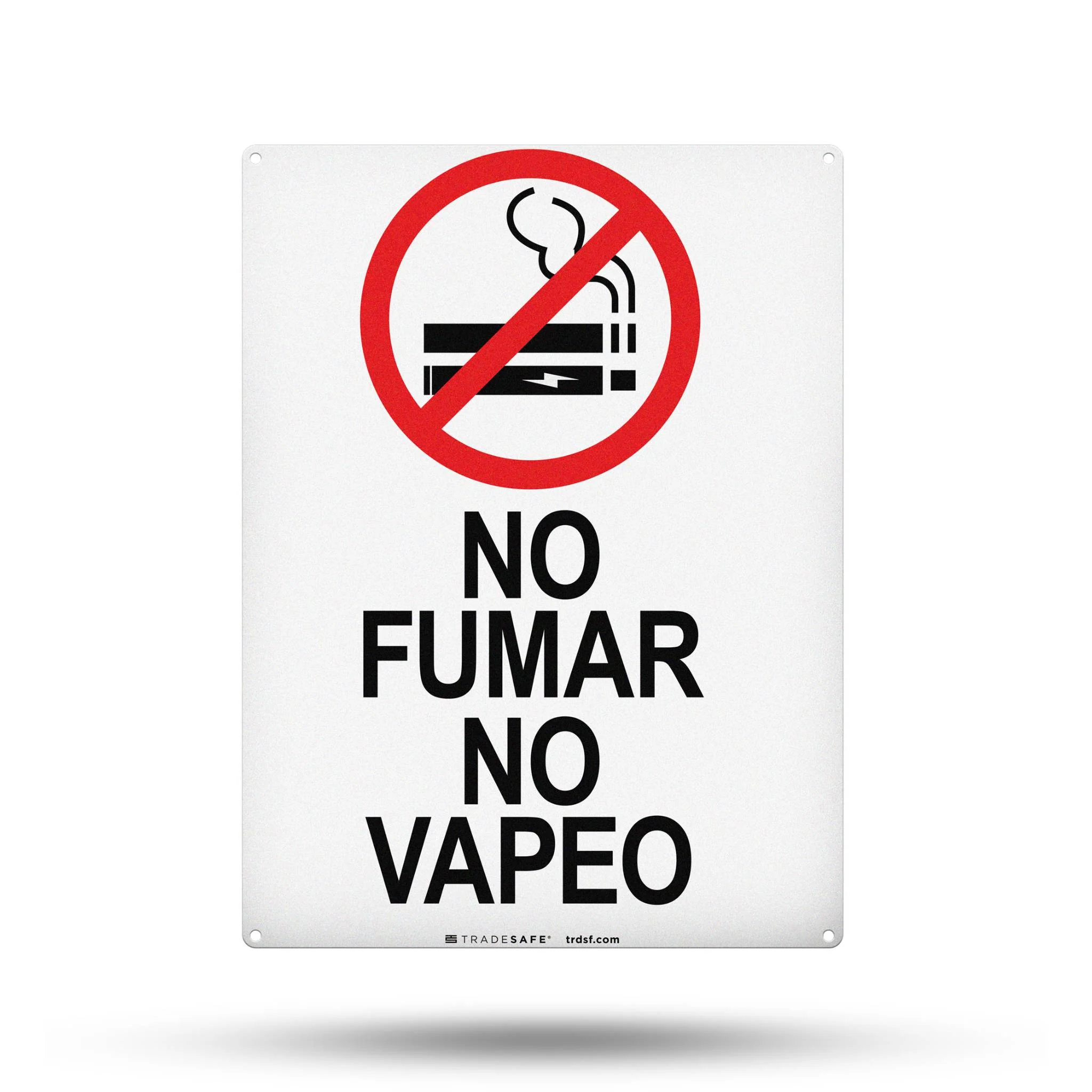 vape shop online oszustwo znaki ostrzegawcze, lupa detektyw e-papierosy, bezpieczne zakupy online - No Fumar No Vapeo Sign - Aluminum Smoking Signs | TRADESAFE