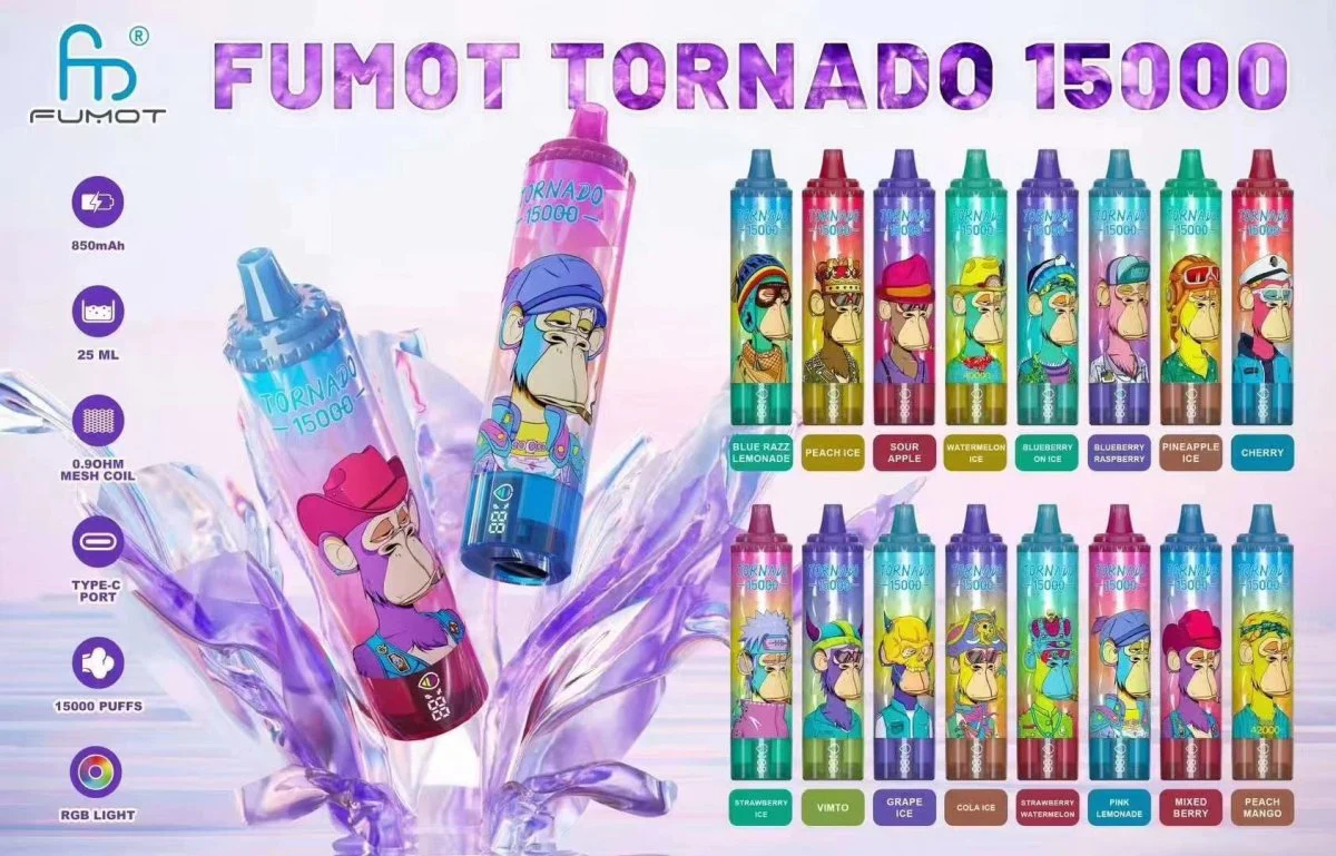 Fumot RandM Tornado 15000, Bang Blaze 40000, duży e-papieros jednorazowy, vape gigant - RandM FUMOT 15000 Puffs Disposable Vape Wholesale – Vapz Vape ...