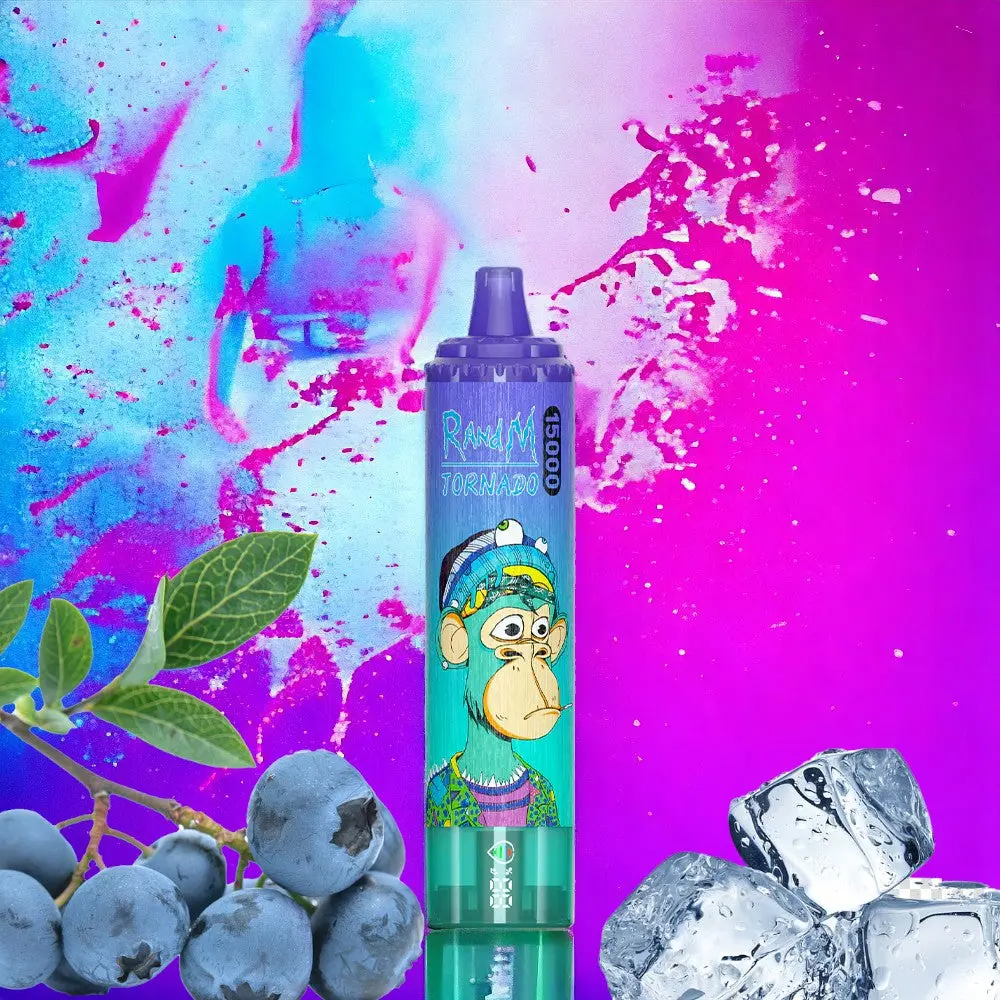 Blueberry Ice vape, jagodowy e-papieros, Tornado 15000, ciemne jagody lód, zimowy smak vape - RandM 15000 Blueberry On Ice | Buy cheap | Tornado Fumot RandM ...