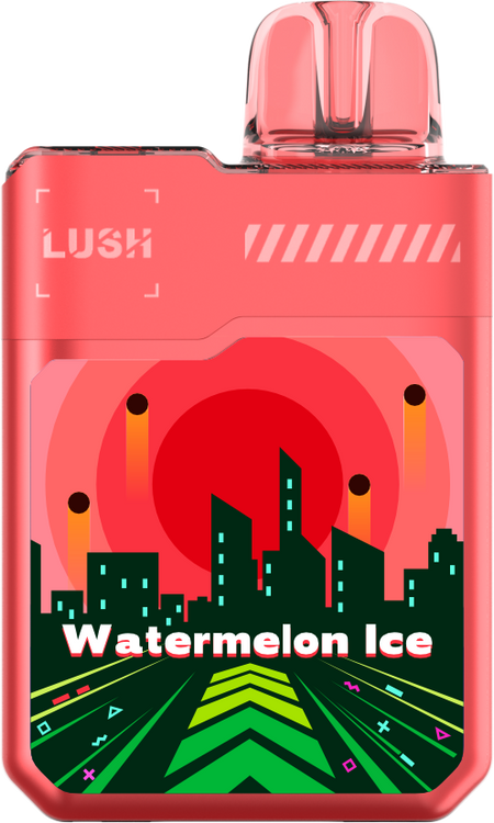 Watermelon Ice vape flavor image, crisp icy watermelon e-liquid, refreshing classic vape - Watermelon Ice Geek Bar Lush | Refreshing Vapes at EZPuff