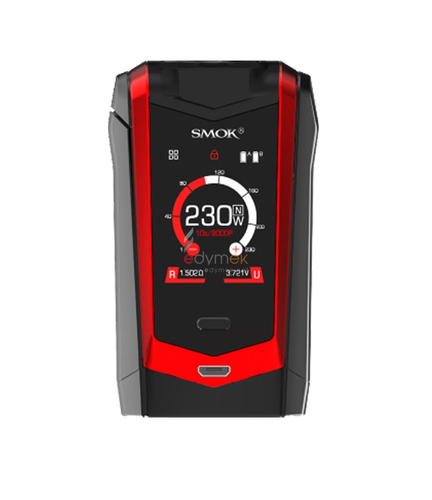 e-papieros z ekranem HD, zaawansowany vape, elektroniczny papieros wyświetlacz - Smok Species Box Mod 230W 18650 TFT czerwony