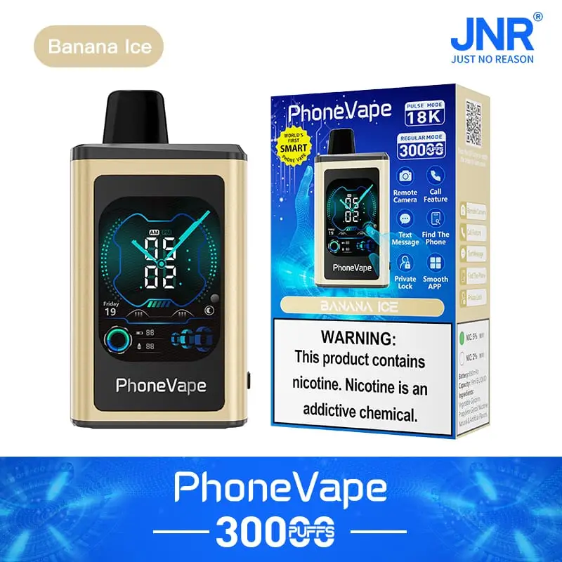 futurystyczny e-papieros ekran HD, vape z wyświetlaczem, zaawansowana technologia vape, cyberpunk vape design, interfejs użytkownika vape - JNR Phone Vape 30000 Puffs | 2% nikotyna, 19mL, ekran dotykowy ...