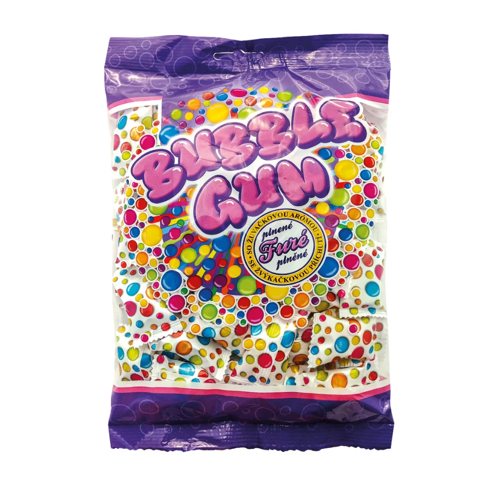 słodycze dzieciństwa, żelki, guma balonowa, słodkie pastylki, nostalgic candy flavors - Cukierki o smaku gumy balonowej 320g - Roksana