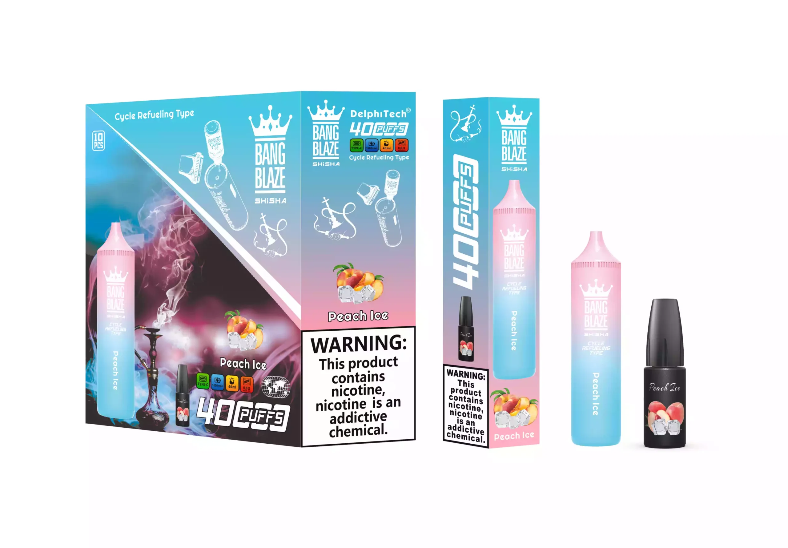 Oszczędność na e-papierosie, porównanie cen vape, Bang Blaze 40000 koszt-efektywność - BANG BLAZE SHISHA 40K Puffs DSK040 Low Nicotine Screen Bulk Buy ...