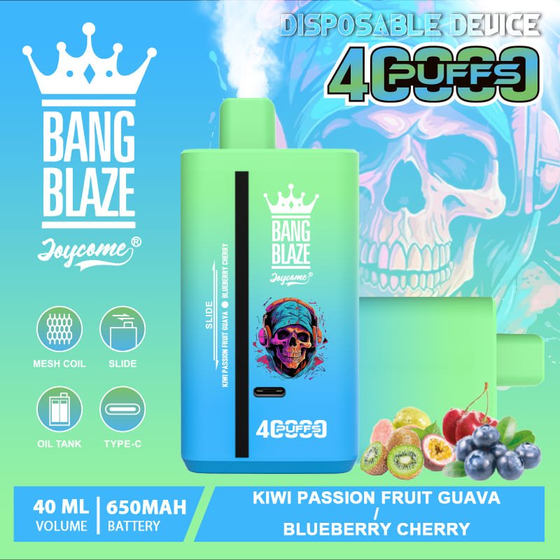 Fizyczny przełącznik smaku Bang Blaze 40000, boczny suwak vape, łatwa zmiana smaku e-papierosa - Bang Blaze 40000 Puffs Jednorazowy akumulator Vape typu C