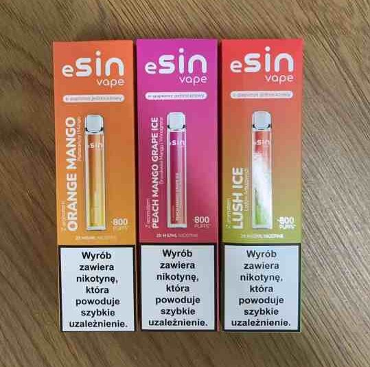 Esin Vape naturalny smak owocowy, świeże owoce i e-papieros, zbalansowany aromat vape, bez chemicznego posmaku - Esin Vape 800: Dlaczego mały format to nowa definicja wygody? -