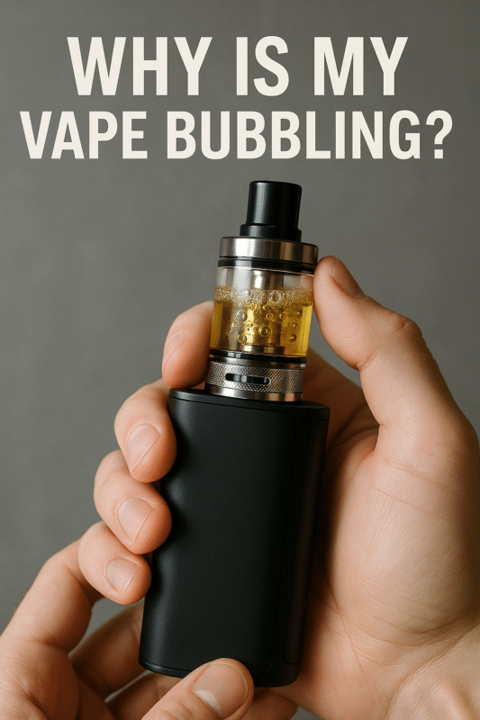 e-papieros bulgocze, nadmiar liquidu na grzałce, grzałka vape liquid, mechanizm parowania e-papierosa, gotujący się liquid vape - Dlaczego mój Vape bulgocze? Przyczyny, rozwiązania i zapobieganie
