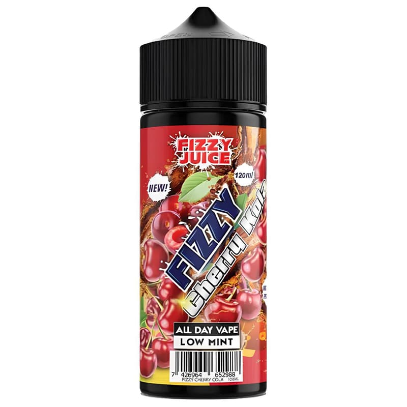 Fizzy Cherry Ice vape smak, e-papieros wiśnia cola lód, Passat 1.9 TDI upał, scena letnia z colą wiśniową - FIZZY Cherry Kola - E-liquide 100ml – VAPEVO