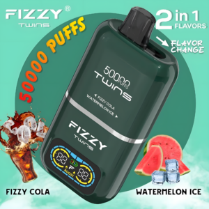 Osoba trzymająca FIZZY TWINS DWUSMAKOWE 50000 PUFFS w dłoni.