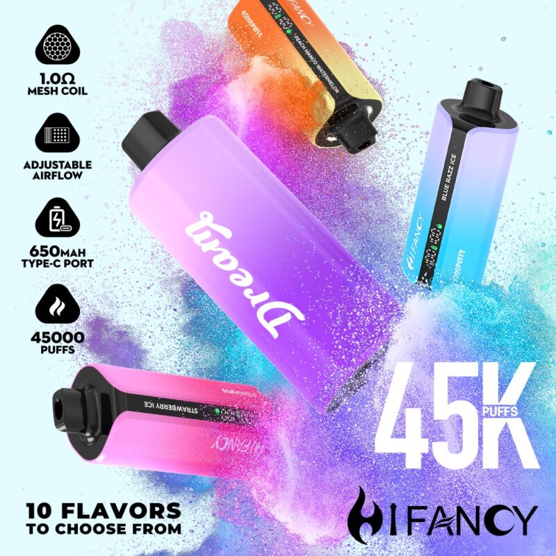 Hifancy Dream 45000 smaki,najlepszy e-papieros jednorazowy,vape 45000 buchów,Lady Killa recenzja,Sex On The Beach smak