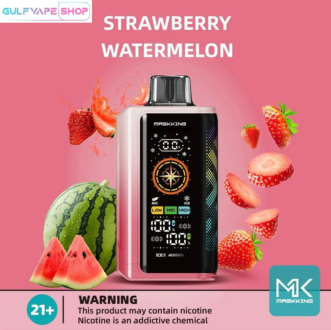 Maskking ICEX Hifancy Space porównanie, e-papieros walka, zimne smaki vape, arktyczne doświadczenie vape - Maskking ICEX 40000 Puffs | 10 Smaków | Regulacja Mocy | 79.9 zł