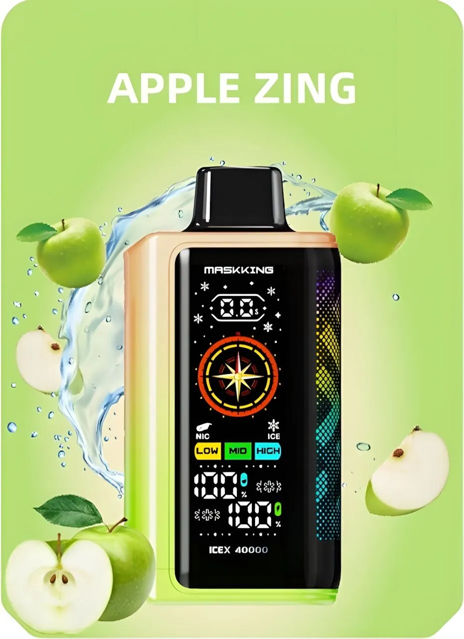 Maskking ICEX 40000 promocja, rabat na e-papierosy, oferta 2 sztuki vape, zniżka Maskking - Maskking ICEX 40000 Disposable,3-Levels ICE/NIC Control ...