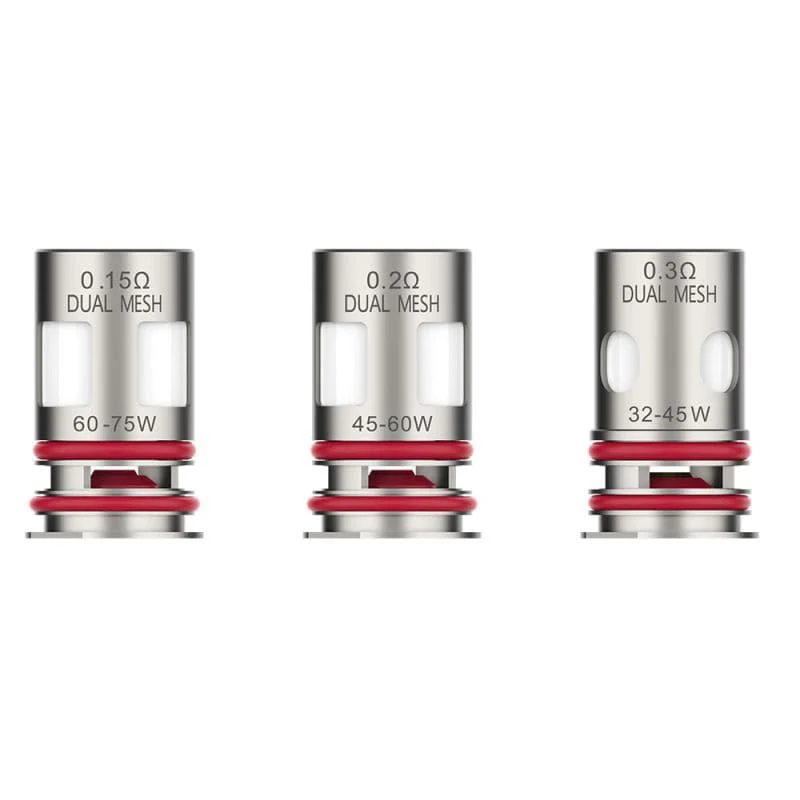Dual Mesh Coil schemat, przekrój techniczny vape z podwójną grzałką - VAPORESSO GTX Dual Mesh - Pack de 5 Résistances – VAPEVO