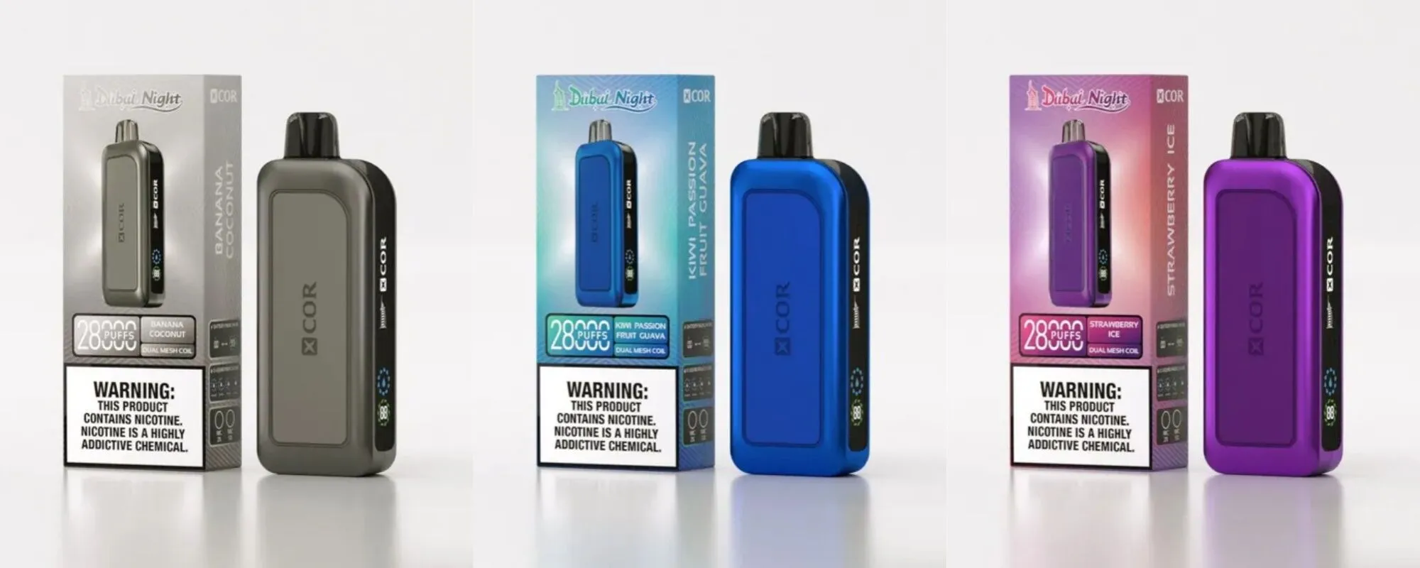 Kup Xcor Dubai Night 28000 Puffs online, przycisk kup teraz e-papieros, oferta 60 zł - Xcor Dubai Night 28000 Puffs Jednorazowy Vape - Vapico Polska