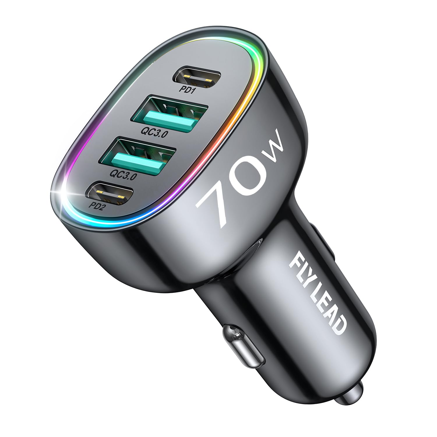 ładowanie e-papierosa USB-C, vape z portem USB-C, szybkie ładowanie jednorazówki, podłączanie ładowarki vape - 70 W papierosy Lżejsze USB C, 4 porty PD35W i QC3.0 Super ...