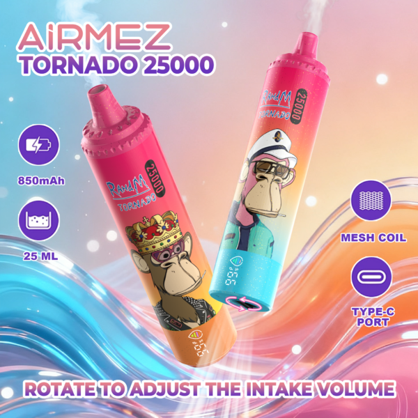 airmez tornado 25k puffs